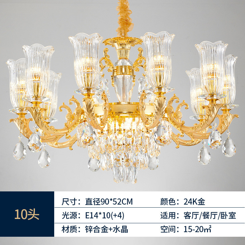 欧式水晶灯复式楼别墅挑空酒店大堂奢客厅吊灯华大卧室餐厅水晶灯