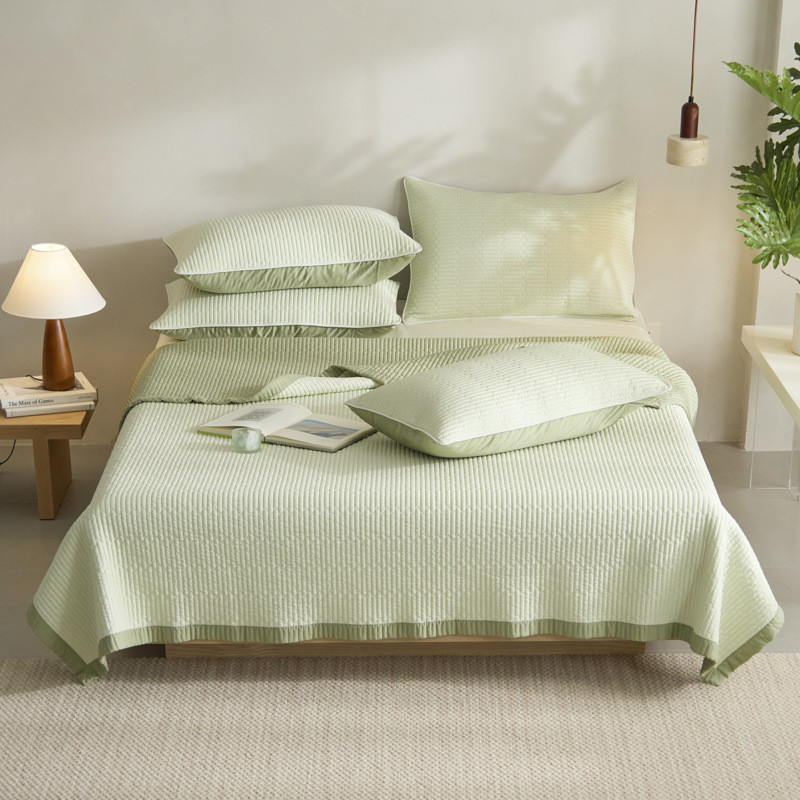 夏季新款天丝莱赛尔床盖三件套凉感可床单双面机洗冰丝凉席批发