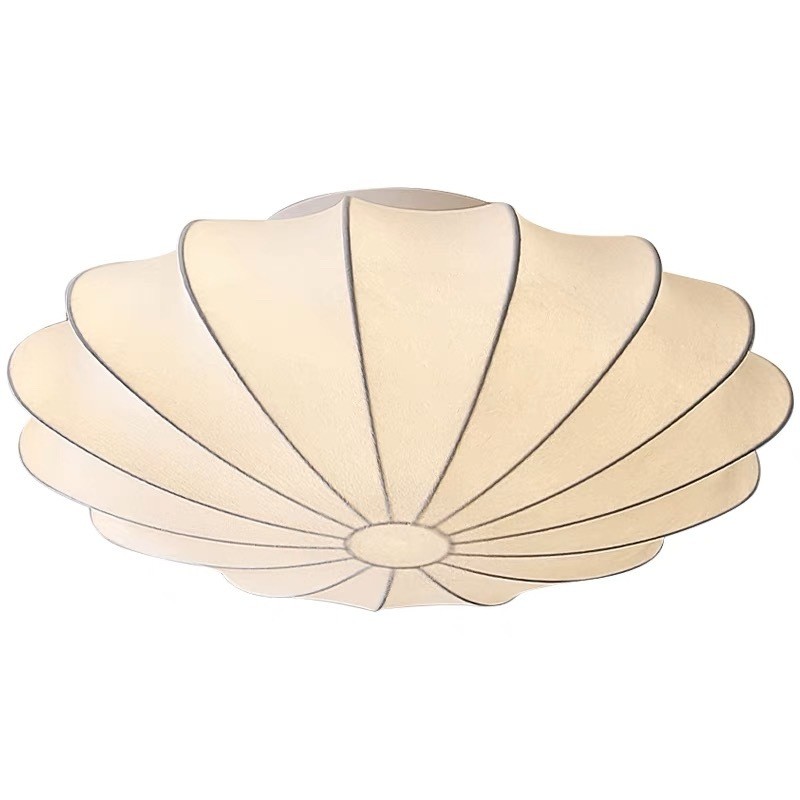 设计师现代寂吸顶灯日式侘蚕丝风民宿卧室复古禅意简约现代客厅灯