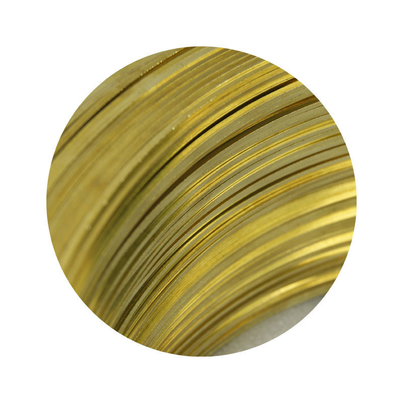 厂家供应h65黄铜扁插头2*4线插脚导电灯饰导轨镶嵌用h62黄铜扁线