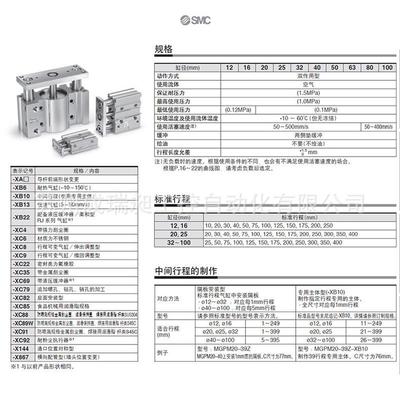 热销smc气缸导杆带mgpm20-250-mgpm20-25a-mgpm20-300-mgpm20-350