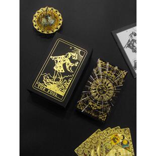 经典韦特塔罗牌普及版伟通用维特初学入门中文特taluo金箔塔罗牌