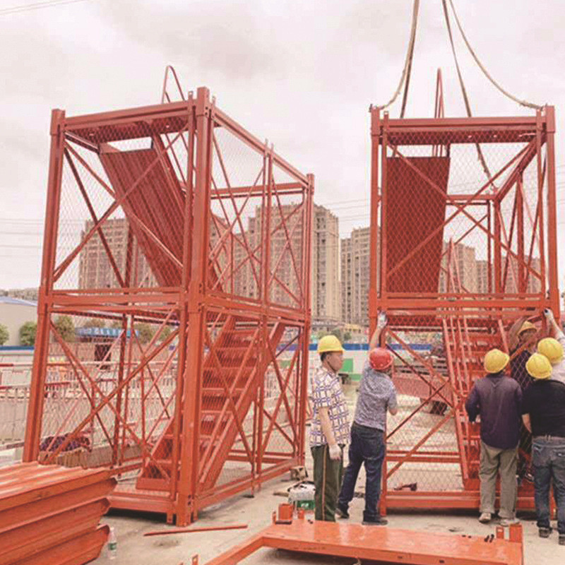 热销安全爬梯安全梯笼通道安全桥梁基坑梯笼施工框架式安全爬梯