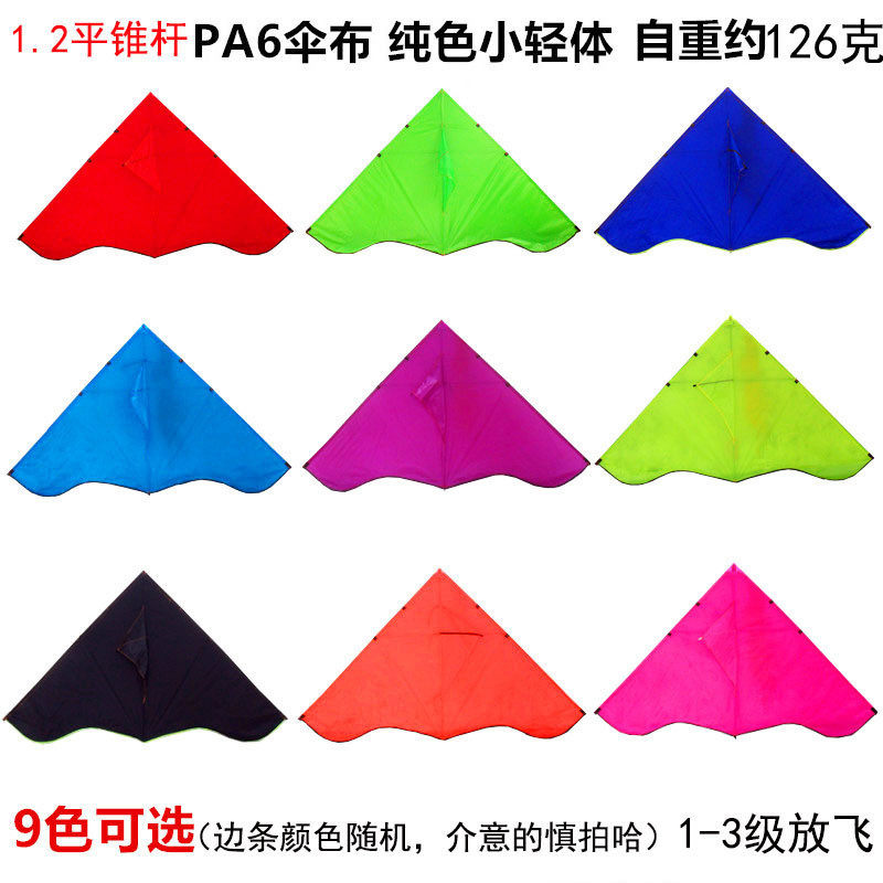 潍坊风筝新款超轻pa6轻体伞布碳杆风筝批发儿童专业小型微风成人