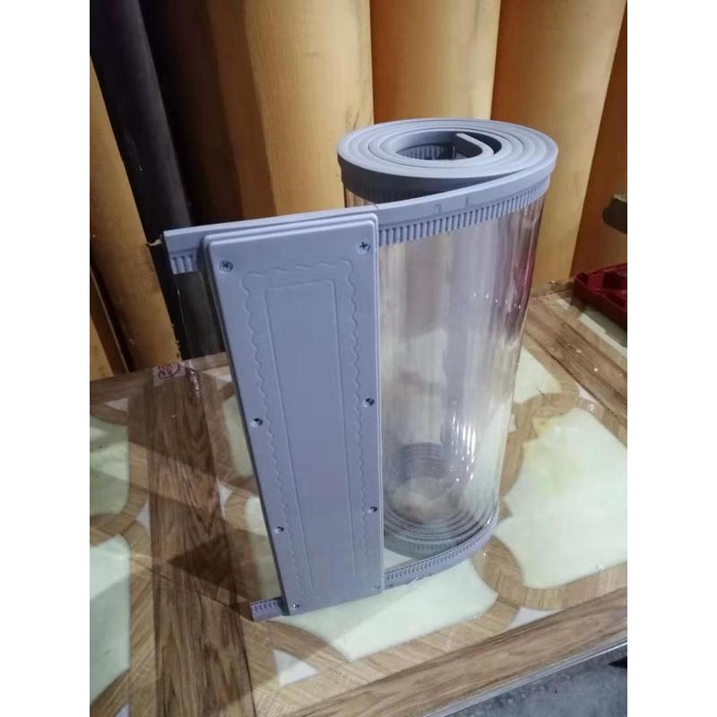 pvc空调隔断帘透明店铺商用塑料可推拉挡风帘子软玻璃门帘防冷气