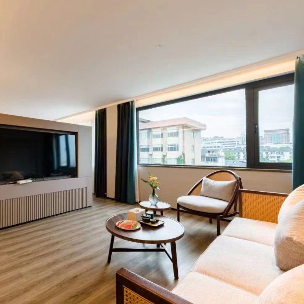 厂家子别墅宾馆民宿家具制作轻奢休闲桌椅酒店家具床实木家具制作