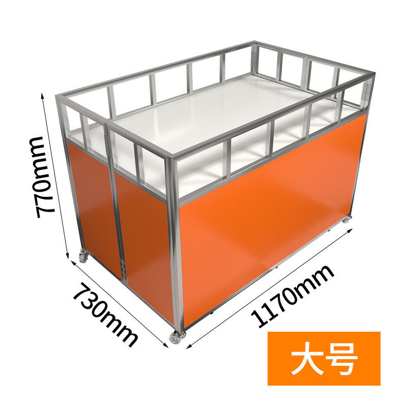 良达不锈钢促销花车促销车卖场服装促销展示架商场可折叠