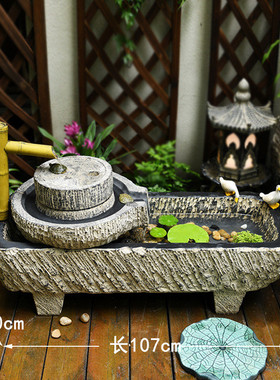 sw1c批发水系景观仿流水阳台庭院布置户外鱼池造景摆件小院循环石