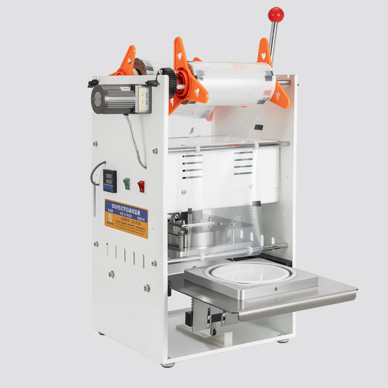 热销惠泰卷膜机餐盒打包封口机一次性快餐包装机锁鲜包装机盒子塑