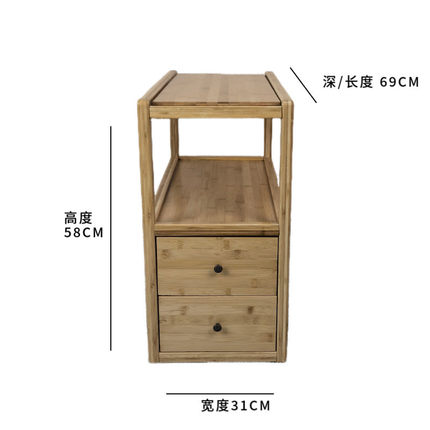 全实木沙发边柜侧边柜客厅小户型家用现代茶桌实板可储物边几柜子