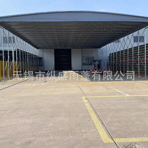 可移动手动篮球场雨棚折叠仓库伸缩棚户外活动推拉移动遮阳雨棚