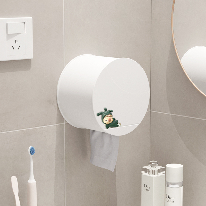 批发置物架卫生间纸巾盒多功能洗脸巾免打孔壁挂厕所卫生纸抽纸盒
