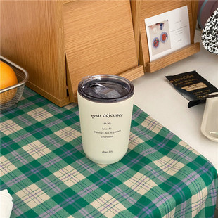 gju8阿宝-圣诞ins法式桌垫复古绿格子秋冬加厚桌布餐布背景布室内