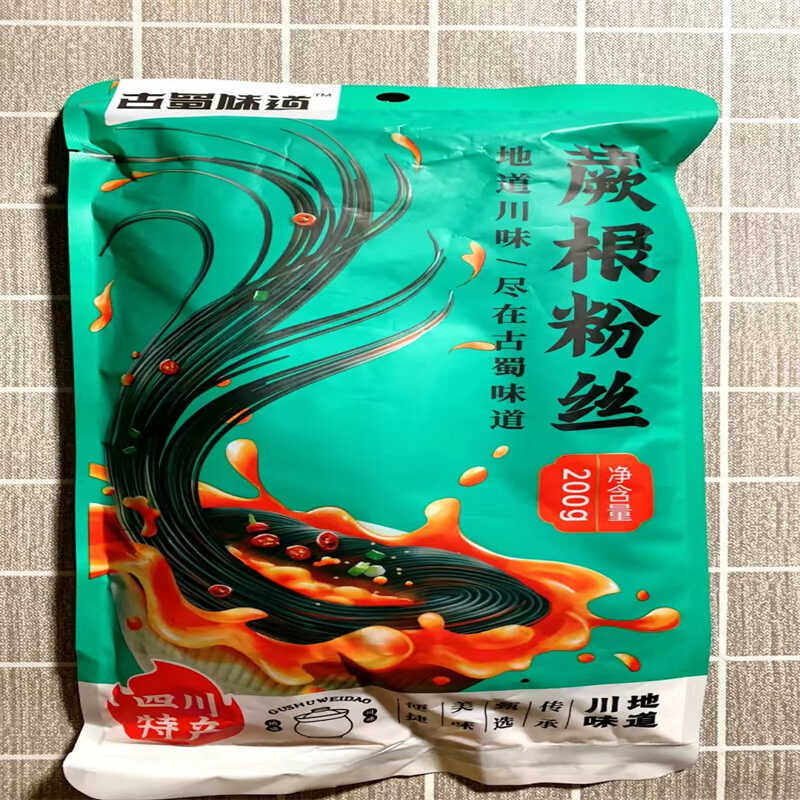 新货四川蕨根粉0脂酸辣带调料凉拌厥根粉轻食代餐主食撅根粉丝干