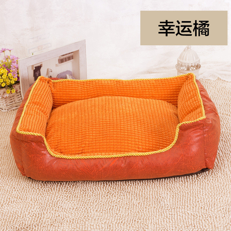 全厂家冬季保暖玉米粒狗窝宠物窝泰迪金毛狗床狗垫可拆洗现货