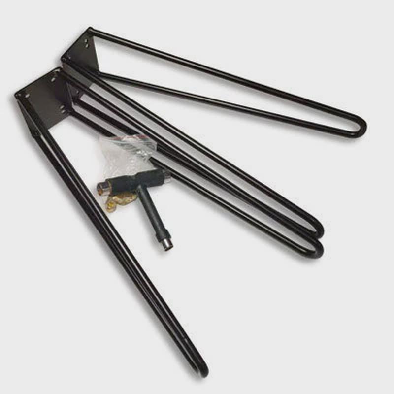 简约现代DIY铁艺滑板凳子支架滑板椅子自装嵌滑板原木双翘板架