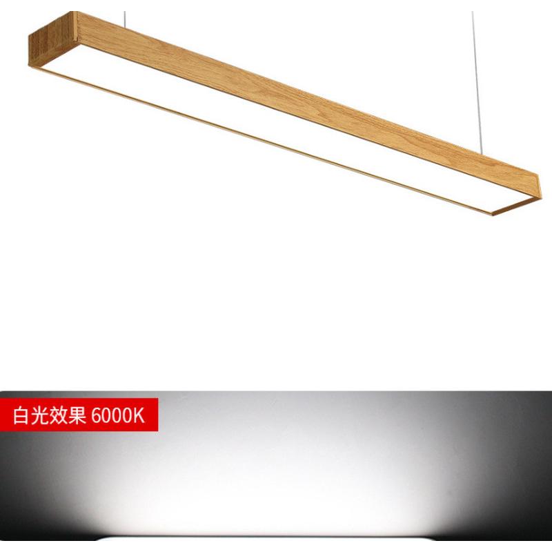 木纹长条灯led办公灯铝方通灯办公室吊灯条形灯木纹线条灯吊线灯5