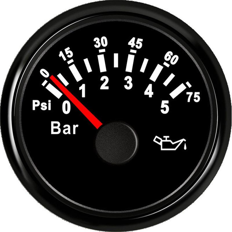 SJ系列 DN52mm 指针式油压表 0-5bar 柴油机船用工程车机械车房车