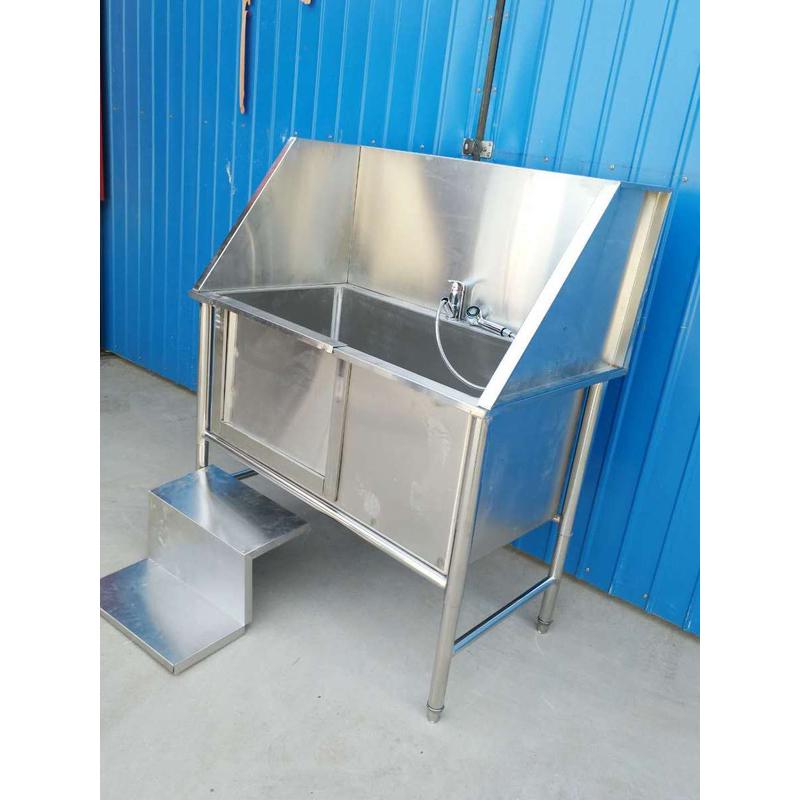 带门不锈钢宠物洗澡池宠物狗洗澡盆清洗池洗狗池清洗池