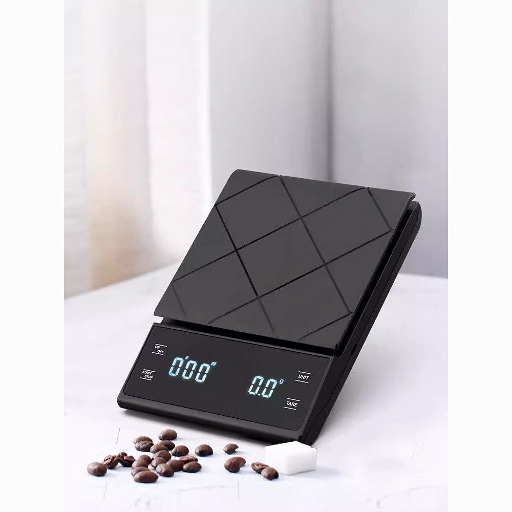 手冲咖啡称套装自动计时高精度电子秤食物称克称厨房秤0.1g烘焙秤