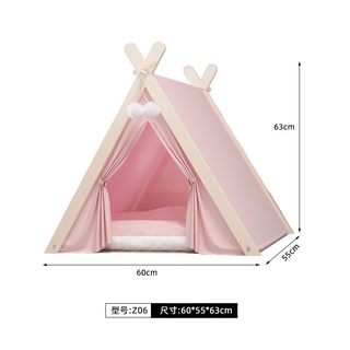 亚猫产房宠物帐篷狗窝四季通用云封闭式松木冬季保暖猫帐篷猫窝