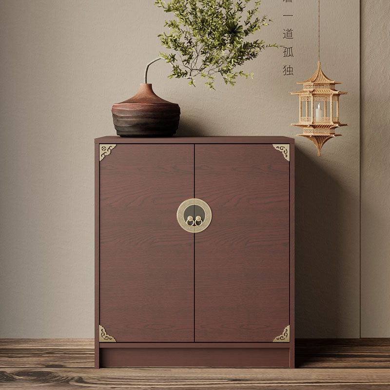 新中式实木地暖分水器遮挡柜罩多媒体管道遮挡卫生间装饰遮丑箱子