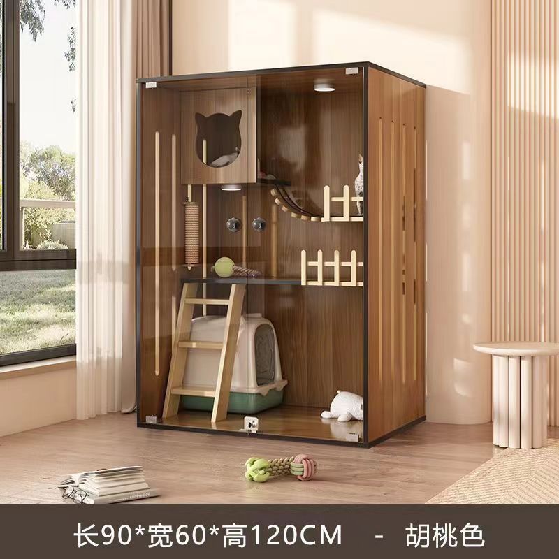 猫别墅房子猫笼室内猫屋猫舍猫窝猫柜子豪华猫家用猫咪窝木质笼子