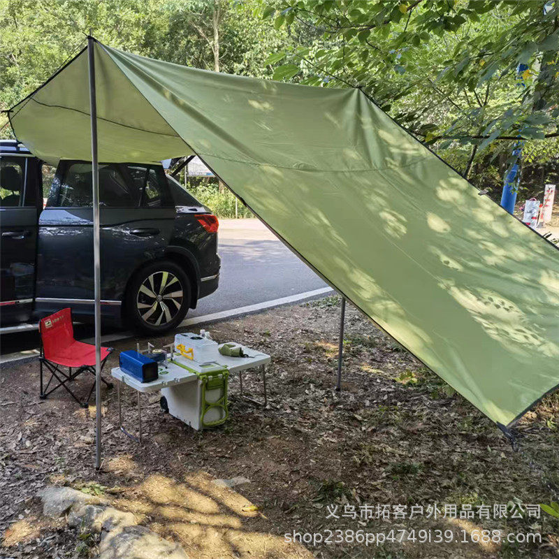 户外野营车帐车载遮阳棚侧边凉棚suv车尾边帐篷侧帐天幕