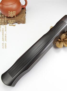 精致黑檀木整料古琴卧工艺品线香盒香道用具配防火棉礼品香炉批发