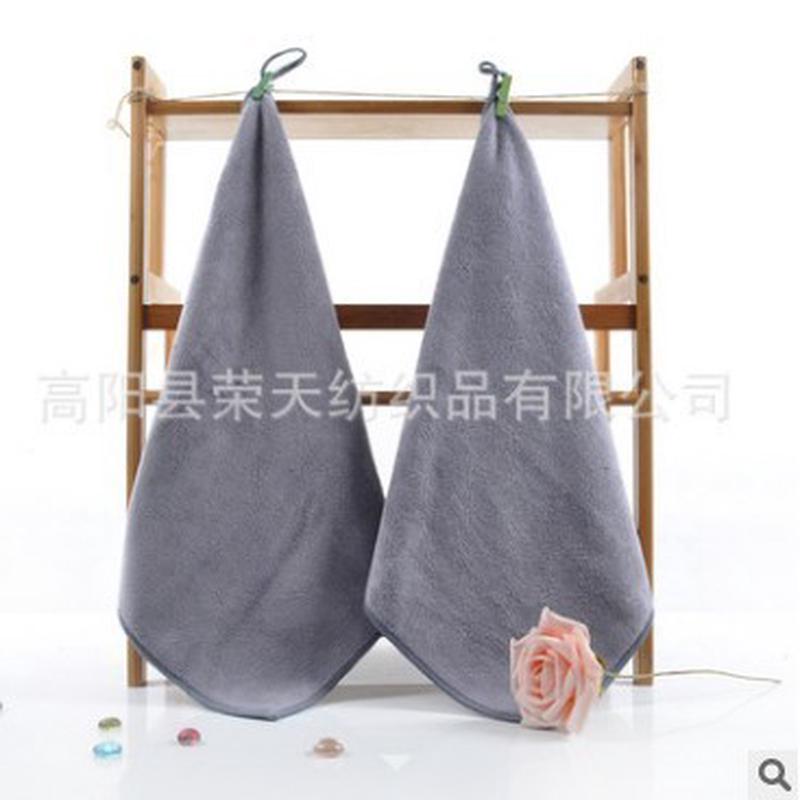 a524加厚抹布超细纤维白色35x35餐厅吸水不掉毛厨房清洁保洁专用