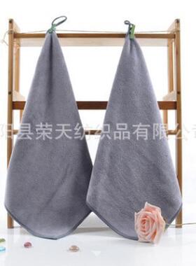 a524加厚抹布超细纤维白色35x35餐厅吸水不掉毛厨房清洁保洁专用