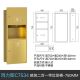 卫生间嵌入式 入墙长纸箱酒店不锈钢三合一盒带擦手纸垃圾桶抽纸盒