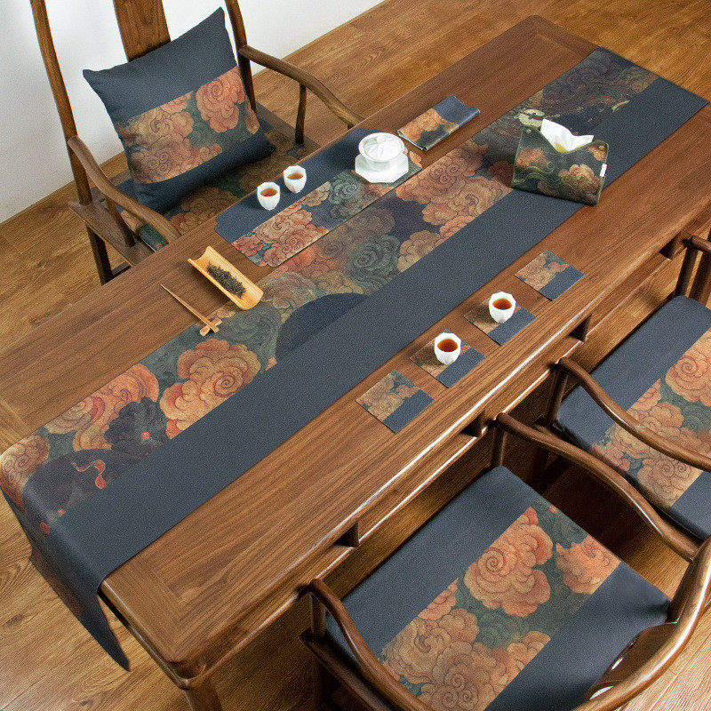 祥云桌旗新中式禅意中国风茶几桌布茶桌垫布棉麻布防水茶布艺茶席,居家布艺,桌布,淘宝优惠券,粉丝福利购,淘宝优惠卷