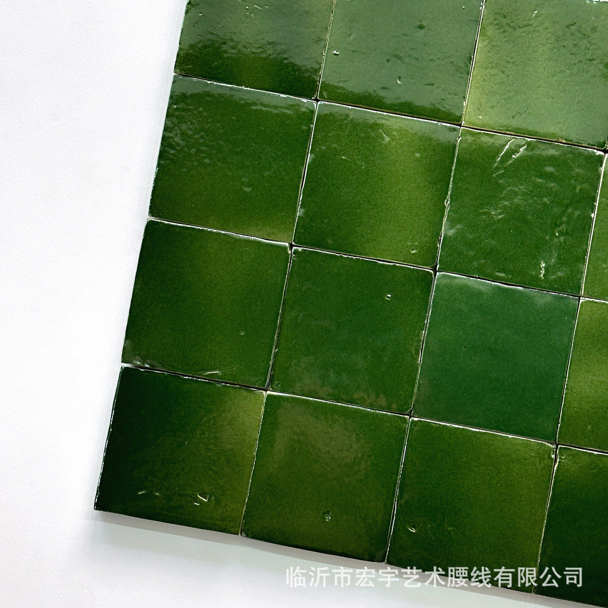 zellige胚泥纯手工 摩洛哥手工砖黄绿复古陶土砖卫生间墙砖背景墙