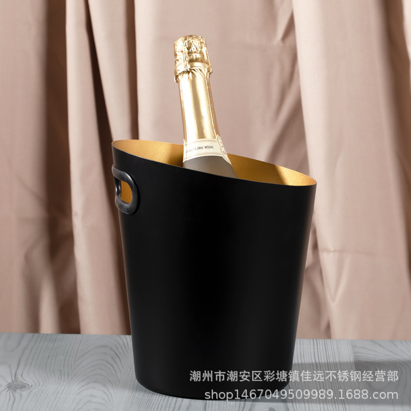 香槟桶套装支架冰桶鹿头不锈钢冰酒器加厚创意酒吧用品冰桶家用