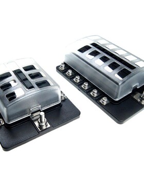 1进10出带led指示灯32v汽车插片保险丝座|中号接线螺丝款保险丝盒