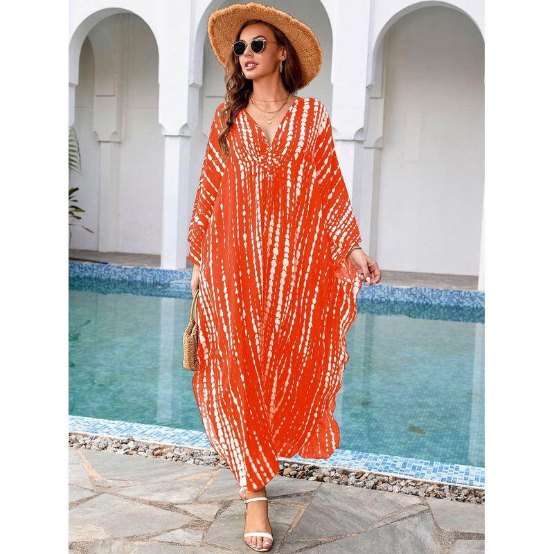 色罩衫人棉中间编织度假长袍8752（11沙滩）y