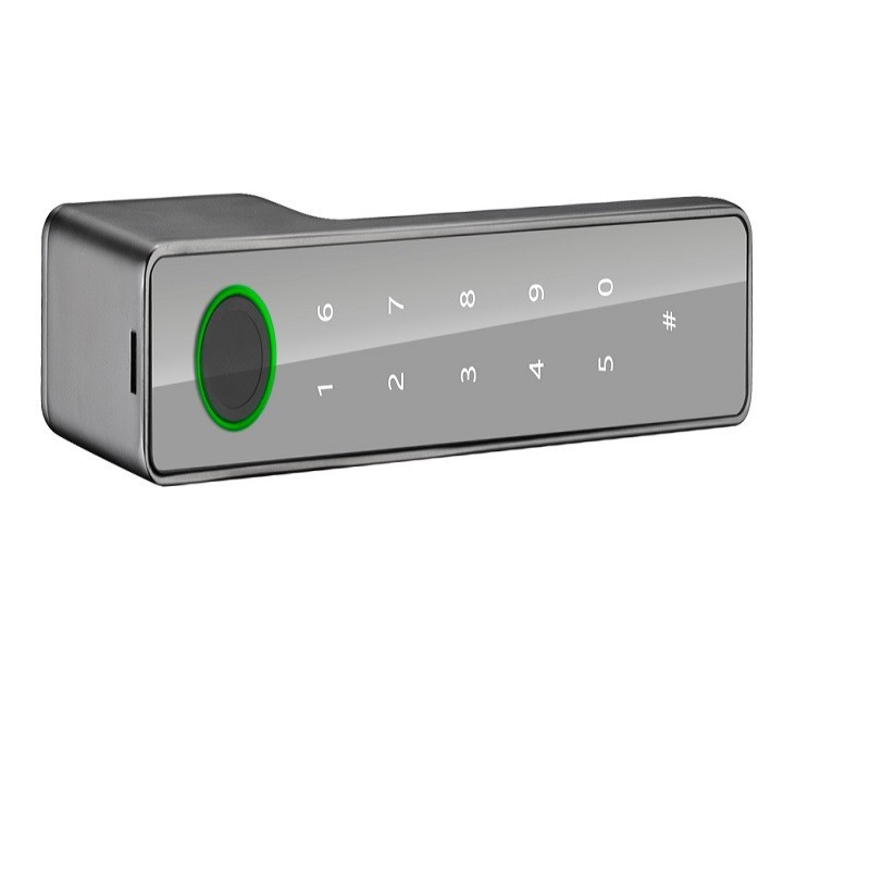 奥美迪指纹家用极简房间挂锁室内生态木门锁办公铝合金智能密码锁