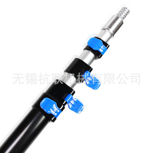 批发家用伸缩杆4节3节多节铝合金擦玻璃清洁杆滚筒刷油漆杆厂家