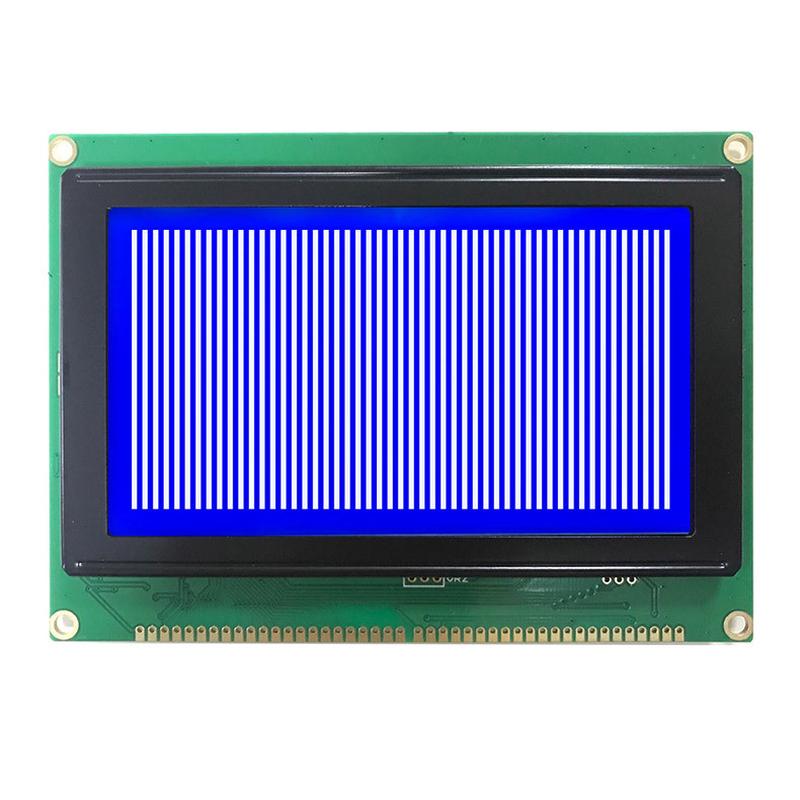 stn蓝底点阵显示屏lcm模组厂家cob液晶屏模块2004字符白字屏