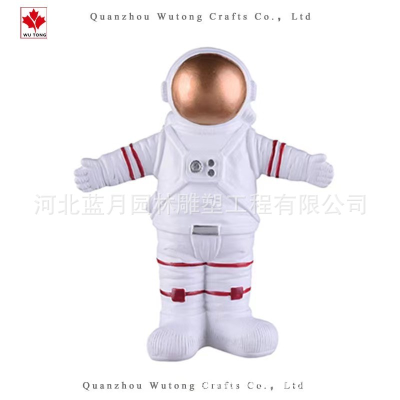 定制玻璃钢雕塑太空人卡通景区园林户外ip拍照潮创意品玻璃钢雕塑