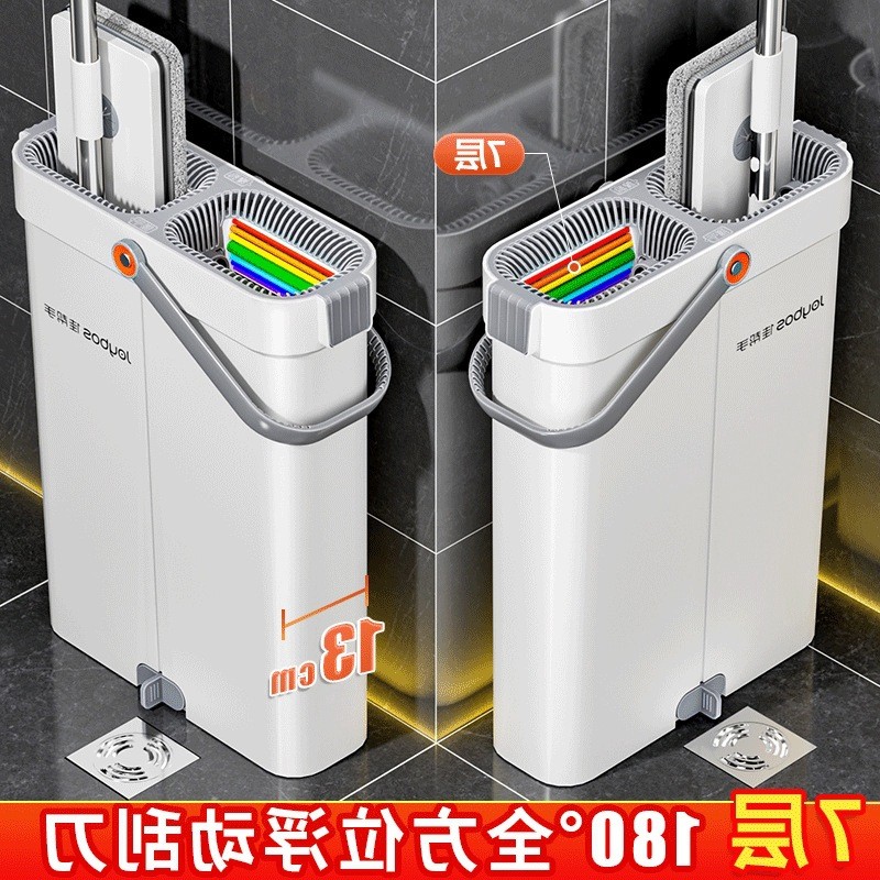 平板拖把家用带桶新款刮刮乐拖布免手洗懒人拖地一拖净