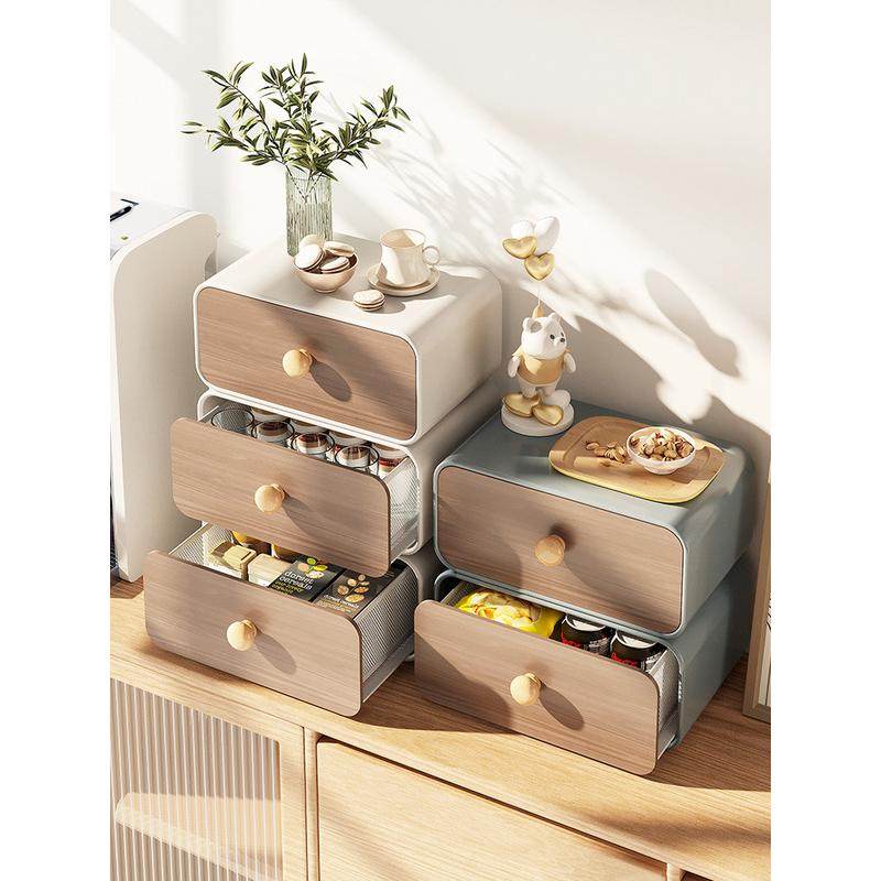 1vpr防尘抽屉式桌面置物架多功能收纳咖啡茶玻璃杯多层放杂物储物,收纳整理,整理架/置物架/收纳架,淘宝优惠券,粉丝福利购,淘宝优惠卷