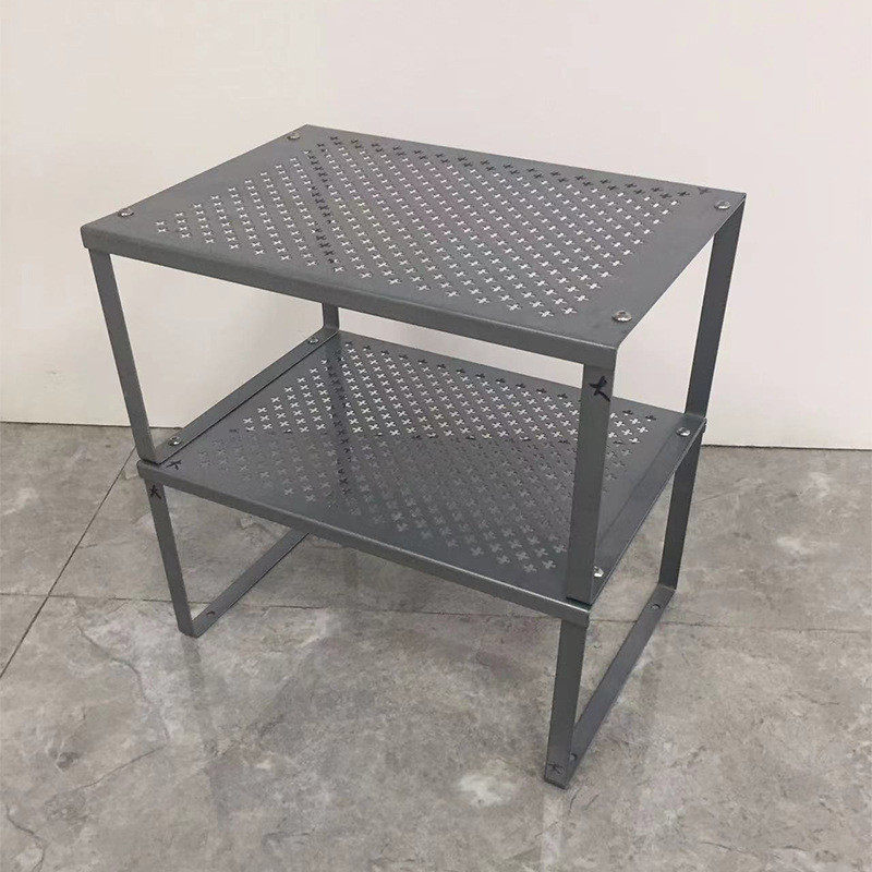 日式橱柜微波炉架子烤箱收纳家用双层台面桌面浴室收纳厨房置物架