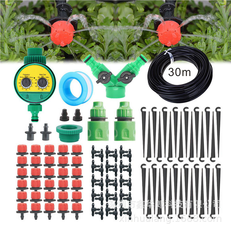 热销47毛管滴控制器定时器自动浇花定时头花园控制器灌溉控制器定