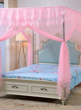 71tx直管方管加厚接驳蚊帐支架加粗不不锈钢蚊帐支架压脚落地四柱