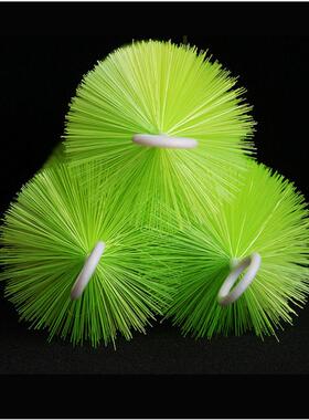 山绿色锦鲤养殖场观赏鱼池过滤屿不锈钢毛刷生化刷