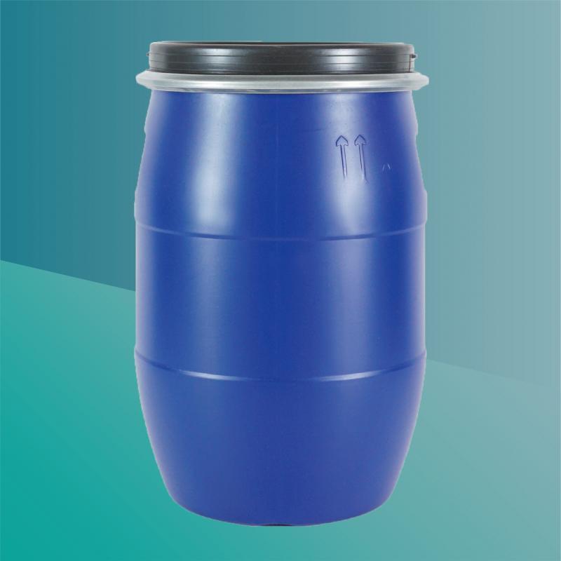 kbq130升125l公斤加厚铁箍桶桶桶化工桶密封废液法兰大口桶发酵桶