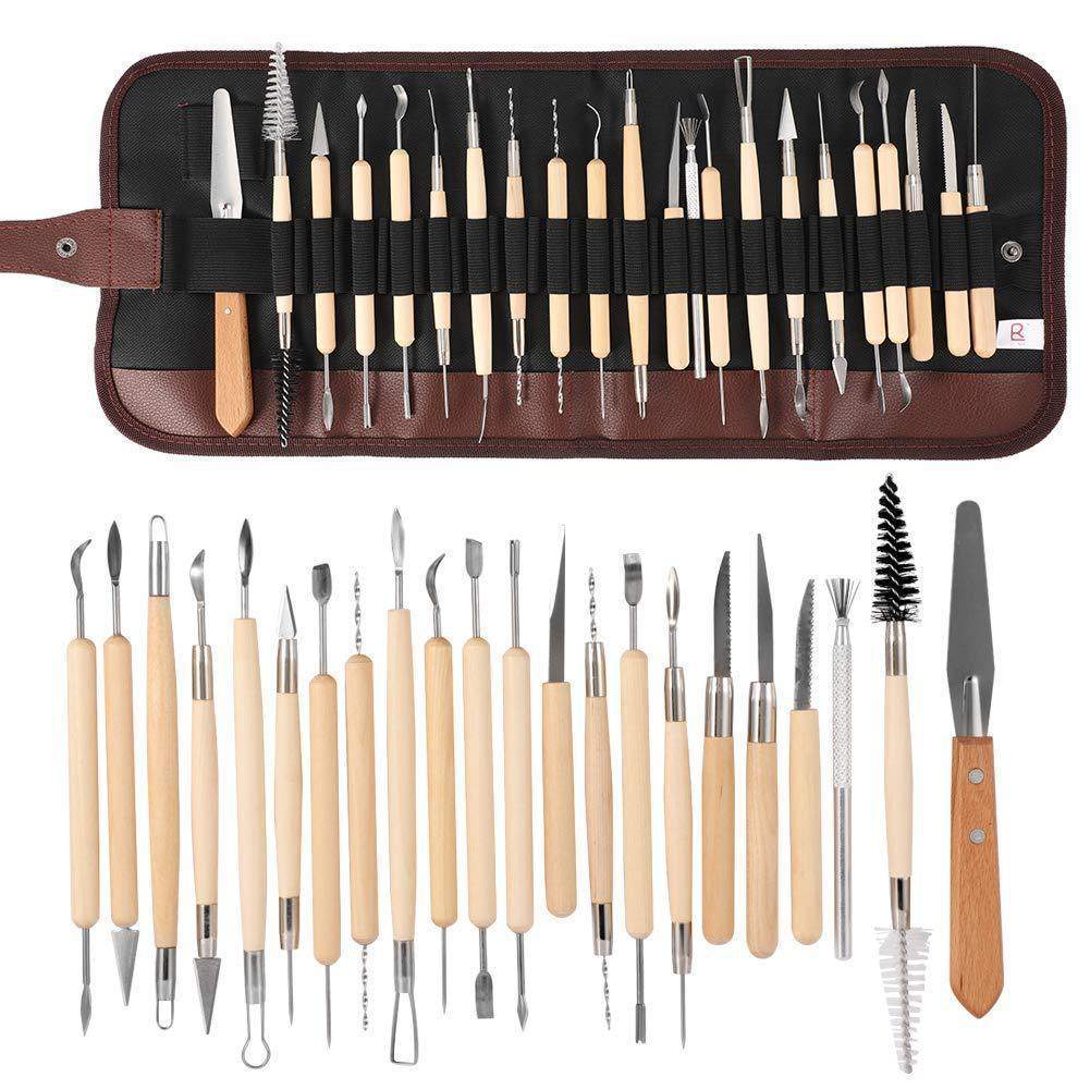 热卖蕾丝木质不锈钢雕刻刀陶艺工具23件套七本花针泥塑工具,文具电教/文化用品/商务用品,文创/手作/文化用品,淘宝优惠券,粉丝福利购,淘宝优惠卷