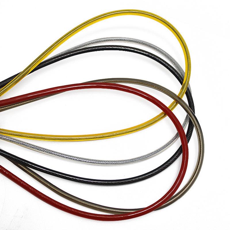 厂家批发彩色钢丝绳涂塑钢丝绳包塑卷绳彩色pvc钢丝绳涂塑绳
